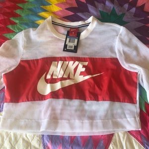Nike jersey crop top